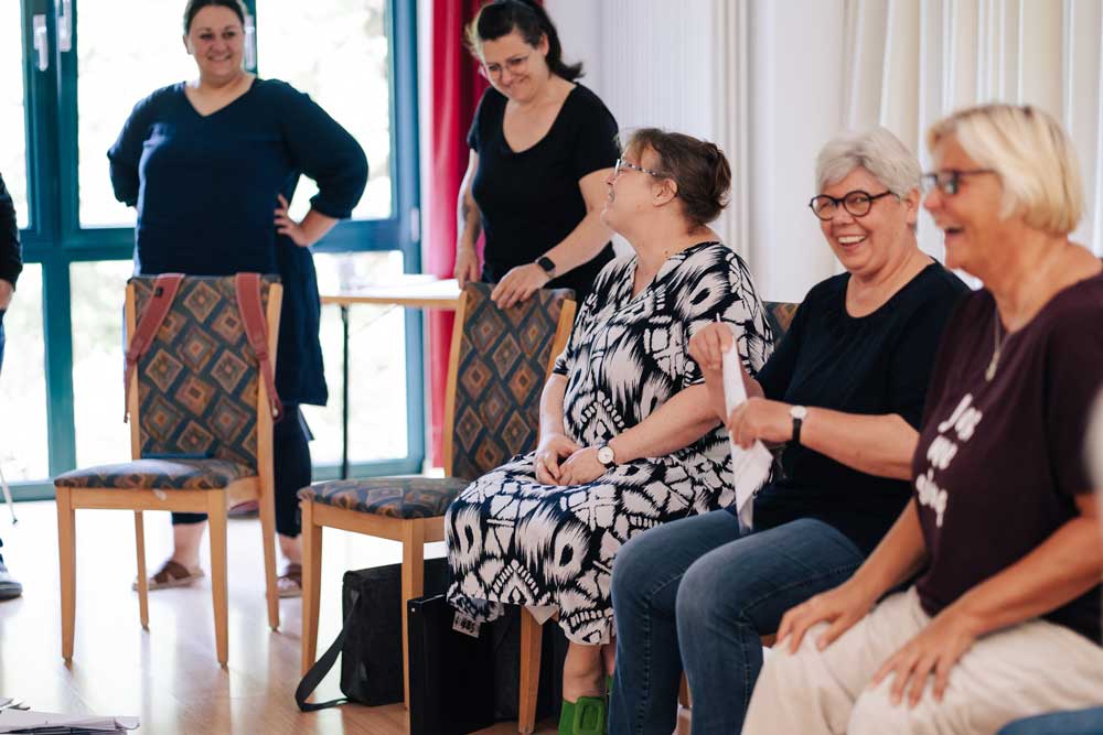 Gute Stimmung im Chorworkshop